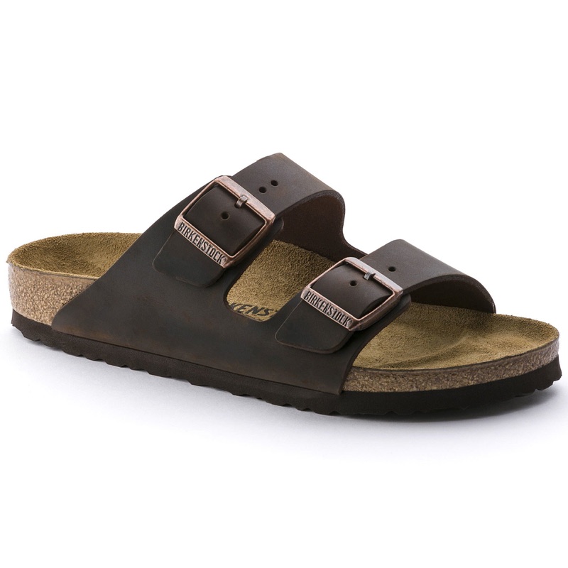 Birkenstock Arizona sandal in dark brown leather